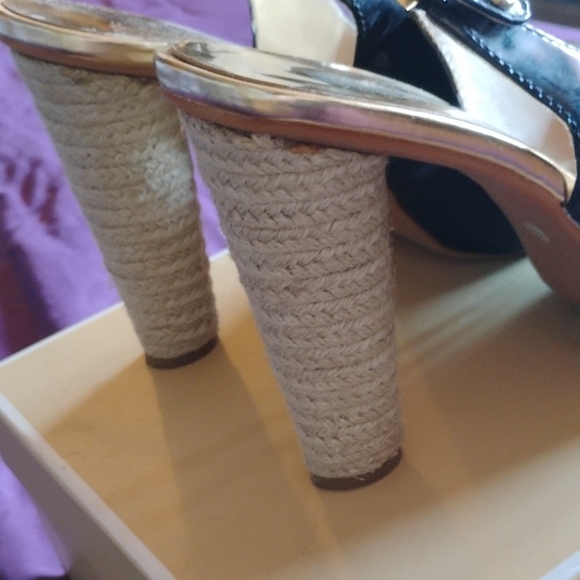 Michael Kors Black Wedge Slingbacks - Picture 7 of 8